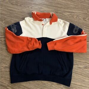adidas Originals Cream, Orange, and Navy Men's Sweater